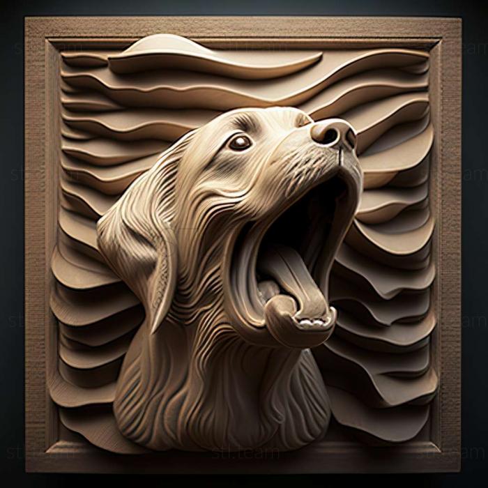 3D модель Плюваюча собака (STL)
